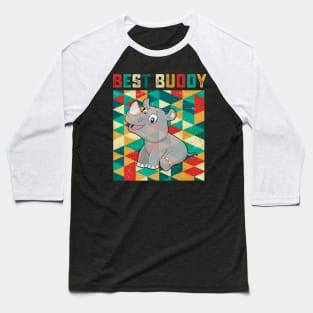 Best Buddy Rhinoceros Baseball T-Shirt